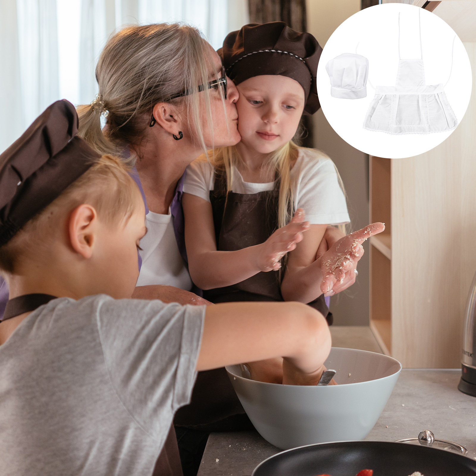 Kitchen Kids Baking Set - 1 Takım Çocuk Şef Şapkası ve