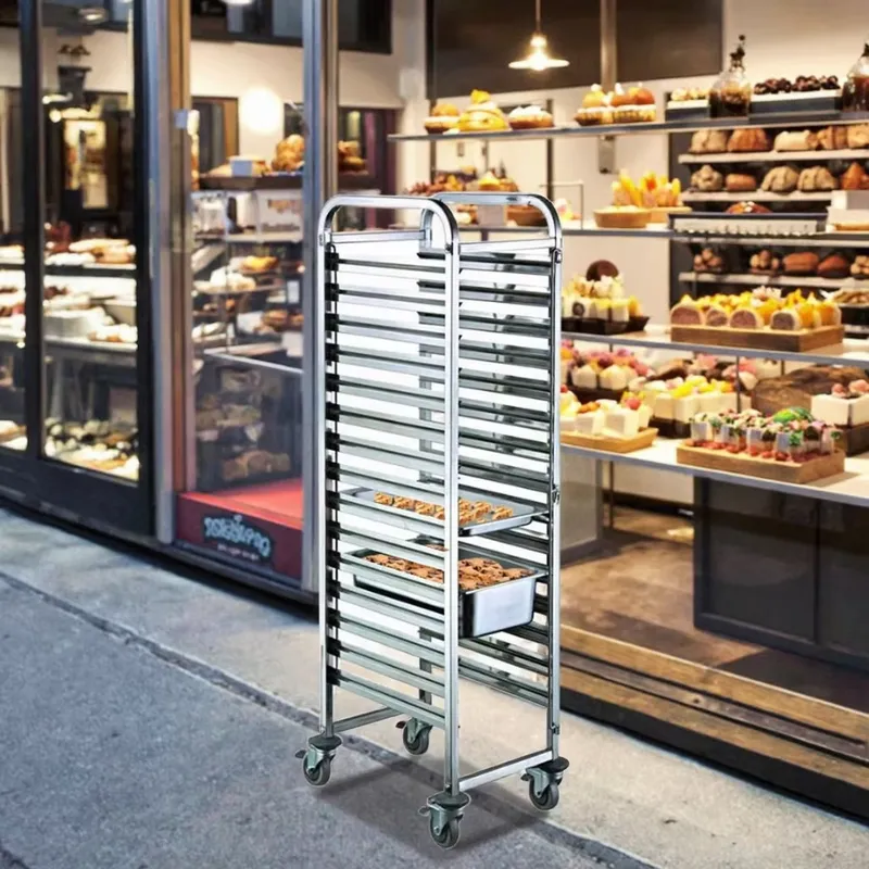 Kitchen Baking Cart - Paslanmaz Çelik Ağır Hizmet Tipi 4