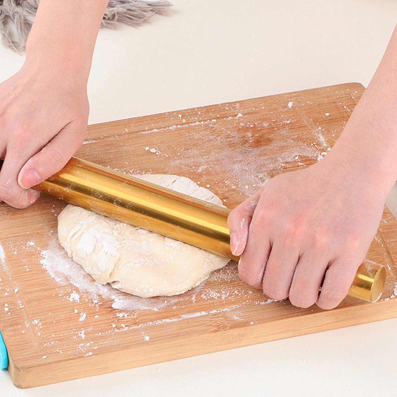 Kitchen Roller Baking - Altın Rulo Şekillendirici Hamur Açma Aleti