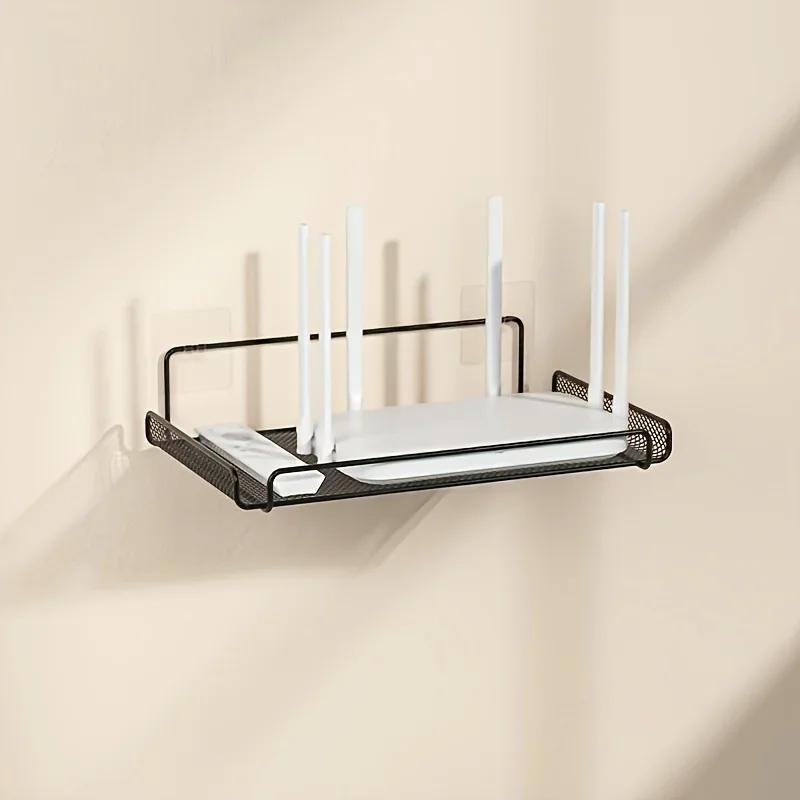Kitchen Uncle - Paslanmaz Çelik Router Rafı Deliksiz WiFi