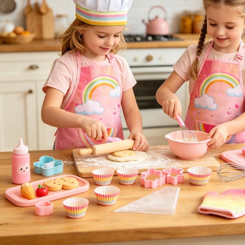 Çocuklar Pişirme Önlük Seti El - Kitchen Kids Baking Set incelemesi ve fiyatı