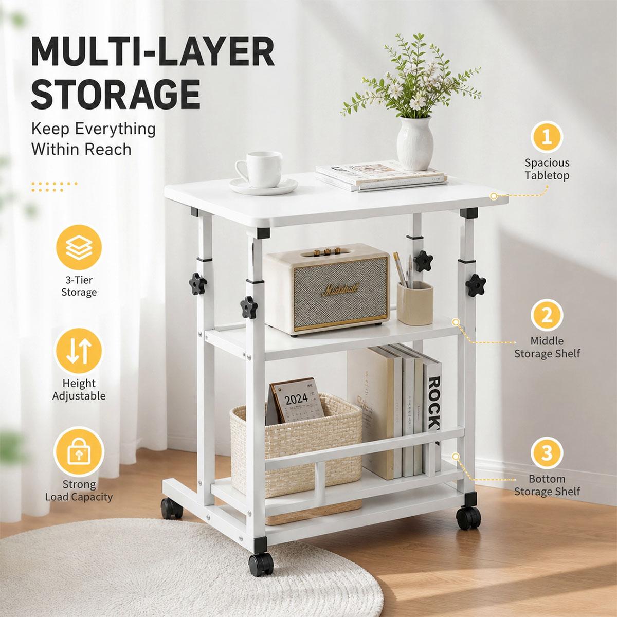 3 Katlı, Yüksekliği Ayarlanabi - Kitchen Baking Cart incelemesi ve fiyatı